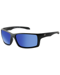 The Dirty Dog Knuckle Polarised Sunglasses in Satin Black & Blue