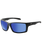 The Dirty Dog Knuckle Polarised Sunglasses in Satin Black & Blue