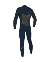 The O'Neill Mens Epic 5/4mm Chest Zip Wetsuit in Abyss & Gunmetal