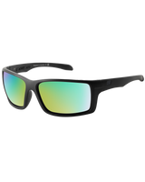 The Dirty Dog Knuckle Polarised Sunglasses in Satin Black & Green