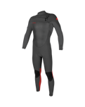 The O'Neill Boys Epic 5/4mm Chest Zip Wetsuit in Graphite, Smoke & Red