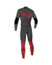 The O'Neill Boys Epic 5/4mm Chest Zip Wetsuit in Graphite, Smoke & Red