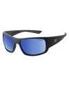 The Dirty Dog Gorilla Polarised Sunglasses in Satin Black & Blue