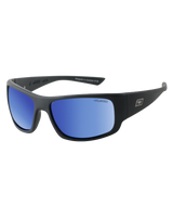 The Dirty Dog Gorilla Polarised Sunglasses in Satin Black & Blue