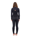 The O'Neill Womens Womens HyperFreak 5/4mm+ Chest Zip Wetsuit in Black