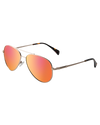 The Dirty Dog Maverick Polarised Sunglasses in Gold & Red Fusion