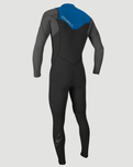 The O'Neill Boys Hammer 3/2mm Chest Zip Wetsuit in Black, Graphite & Ocean