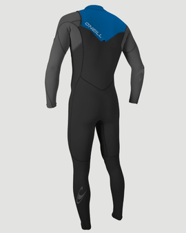 The O'Neill Boys Hammer 3/2mm Chest Zip Wetsuit in Black, Graphite & Ocean