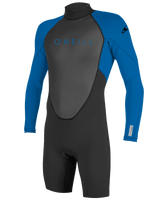 The O'Neill Boys Reactor-2 Back Zip Spring Wetsuit in Black & Ocean