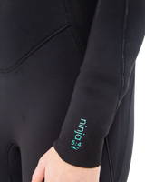 The O'Neill Womens Ninja 5/4mm Chest Zip Wetsuit (2022) in Black