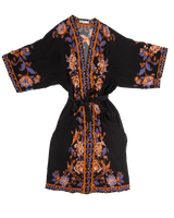 The Seafolly Womens Silk Road Kimono in Black