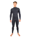 The O'Neill Mens Hyperfreak Fire 4/3mm Back Zip Wetsuit in Black