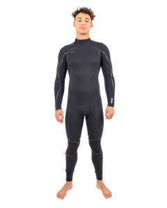 The O'Neill Mens Hyperfreak Fire 4/3mm Back Zip Wetsuit in Black