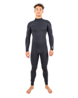 The O'Neill Mens Hyperfreak Fire 4/3mm Back Zip Wetsuit in Black