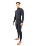 The O'Neill Mens Hyperfreak Fire 4/3mm Back Zip Wetsuit in Black