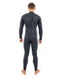 The O'Neill Mens Hyperfreak Fire 4/3mm Back Zip Wetsuit in Black