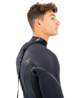 The O'Neill Mens Hyperfreak Fire 4/3mm Back Zip Wetsuit in Black