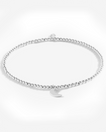 Silver Moon Anklet in Silver