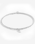 Silver Moon Anklet in Silver