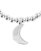 Silver Moon Anklet in Silver