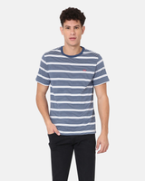 The Levi's® Mens Original T-shirt in Cooper Stripe Sargasso Sea