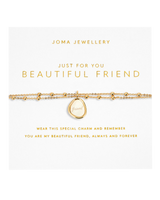 My Moments Just For You Beautiful Friend Bracelet in Gold