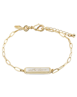 My Moments Just For You Birthday Girl Bracelet in Gold