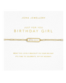 My Moments Just For You Birthday Girl Bracelet in Gold