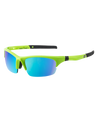 Ecco Sport Sunglasses in Fluro Green & Blue Fusion Mirror