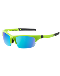 Ecco Sport Sunglasses in Fluro Green & Blue Fusion Mirror