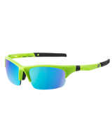 Ecco Sport Sunglasses in Fluro Green & Blue Fusion Mirror