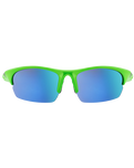 Ecco Sport Sunglasses in Fluro Green & Blue Fusion Mirror