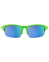 Ecco Sport Sunglasses in Fluro Green & Blue Fusion Mirror