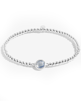 A Little Something Blue Bracelet in Silver
