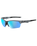 Track Sport Sunglasses in Crystal Black & Ice Blue Mirror