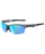 Track Sport Sunglasses in Crystal Black & Ice Blue Mirror