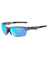 Track Sport Sunglasses in Crystal Black & Ice Blue Mirror