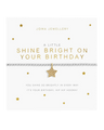 A Little Shine Bright On Your Birthday Bracelet in Silver & Gold