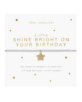 A Little Shine Bright On Your Birthday Bracelet in Silver & Gold