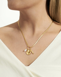 Riva Love Necklace in Gold & Rose