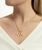 Riva Love Necklace in Gold & Rose