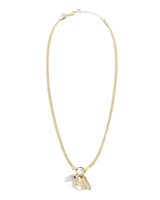 Riva Love Necklace in Gold & Rose