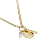 Riva Love Necklace in Gold & Rose