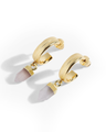 Riva Love Hoop Earrings in Gold & Rose