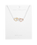 Florence Linked Hearts Necklace in Silver & Rose Gold