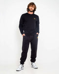 The Salt Water Seeker Mens Vibes Joggers in Black