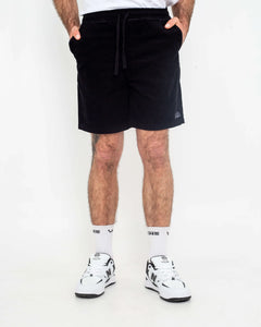 The Salt Water Seeker Mens Cord Walkshorts in Black