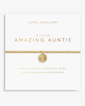 The Joma Jewellery A Little 'Amazing Auntie' Bracelet in Gold