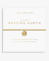 The Joma Jewellery A Little 'Amazing Auntie' Bracelet in Gold