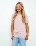 Girls Turtle T-Shirt in Powder Rose